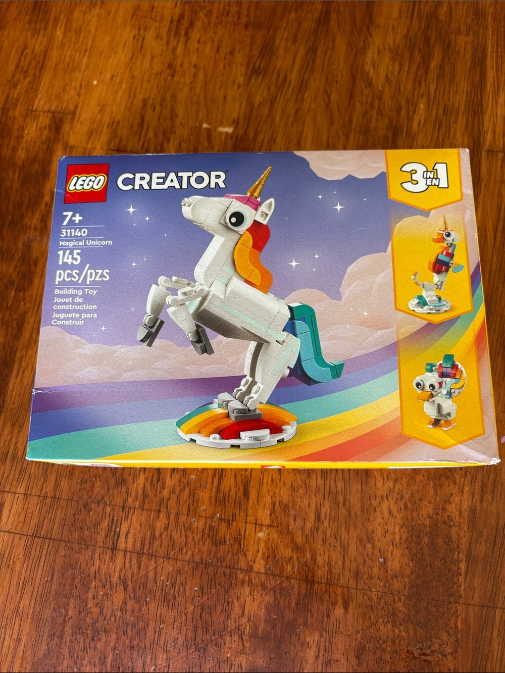 LEGO Creator Unicorn 3 in 1 set